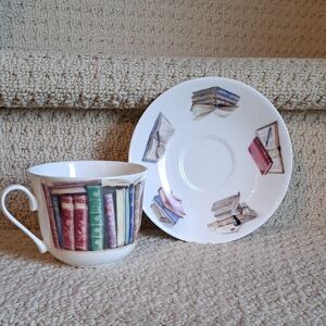 Roy Kirkham Creative Writing Book Lovers Breakfast Tea Cup And Saucer.
